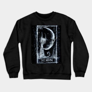 The Moon tarot card art by Gus Fink Crewneck Sweatshirt